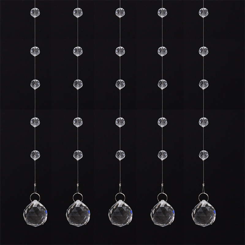 Wedding crystal bead curtain 1 meter long positioning bead wedding hall ceiling decoration