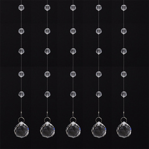 Wedding crystal bead curtain 1 meter long positioning bead wedding hall ceiling decoration