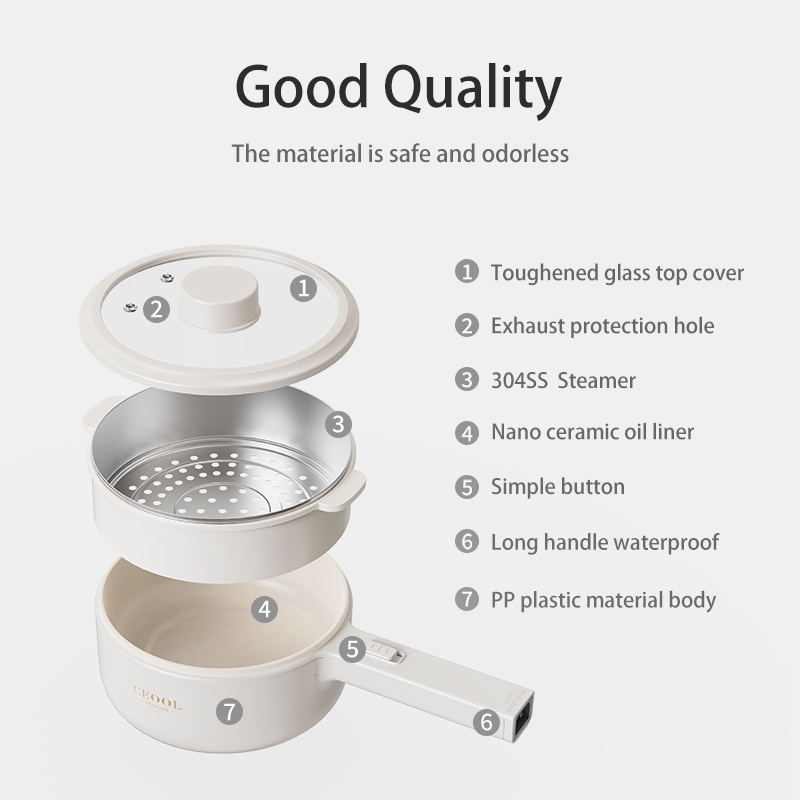 Wholesale OEM Household multipurpose electric cooking pot portable Multi-function electric hot pot