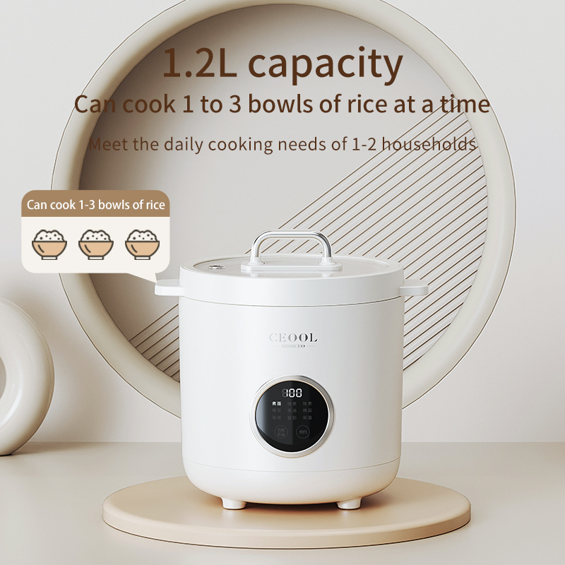 Ceool wholesale custom 1.2L mini rice cooker electric multifunction 1 person mini electric pressure cooker