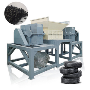 Tire shredder machine tire recycling plant/Rubber tire waste plastic bottle shredder/Tire shredders tire recycling machine