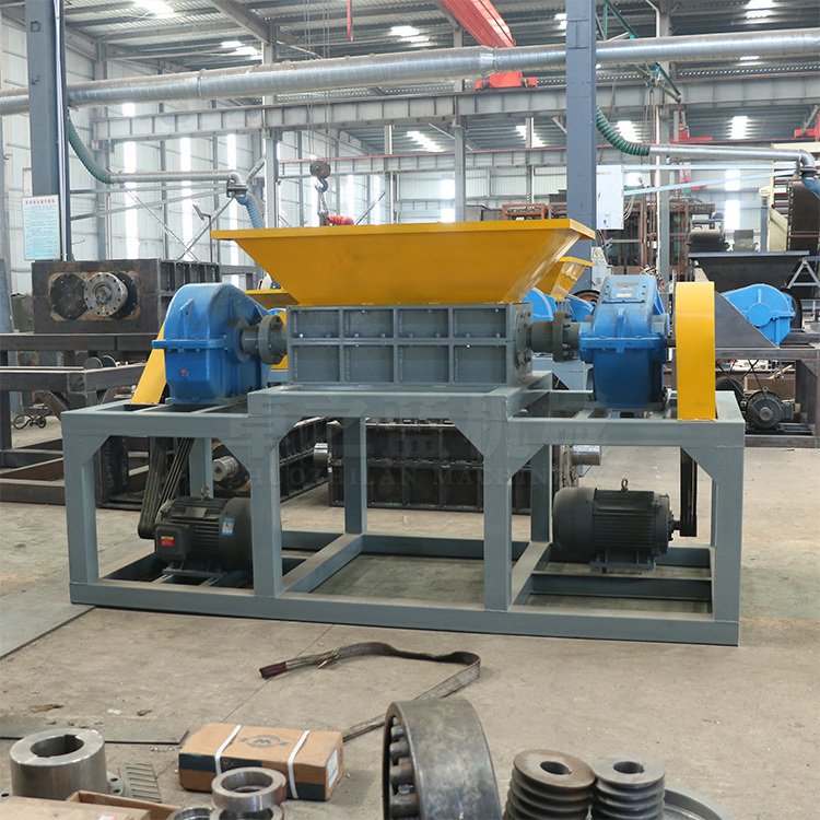 China plastic rubber tire crusher equipment crumb grinding waste tire shredding machine recycling tire machine prices