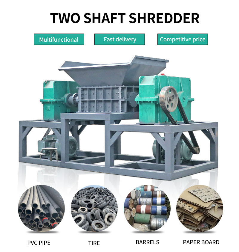 High quality waste shredder/plastic scrap metal Recyclage Plastique PE, PP, PVC, PET, RUBBER, ABS, PC Recyclable Crusher prices