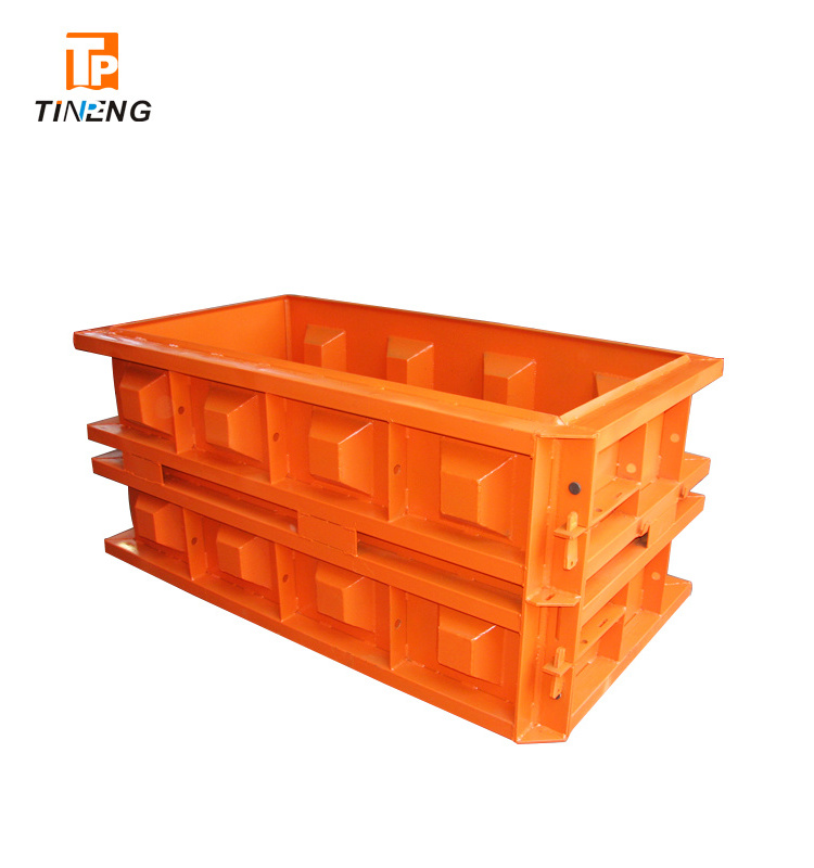 customized steel Lego type concrete block molds for precasting concrete block