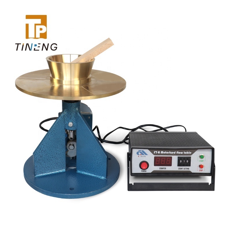 Brass table motorized cement flow table for mortar's fluidity testing