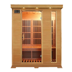 Dynamic Saunas Barcelona 1-2 Person Far Infrared Sauna Curbside Shipping Hemlock