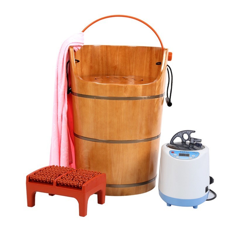 new red cedar Wooden Foot Spa Tub barrel steaming Wooden Bath Bucket Fumigation Foot Spa sauna Bucket  physical therapy machine