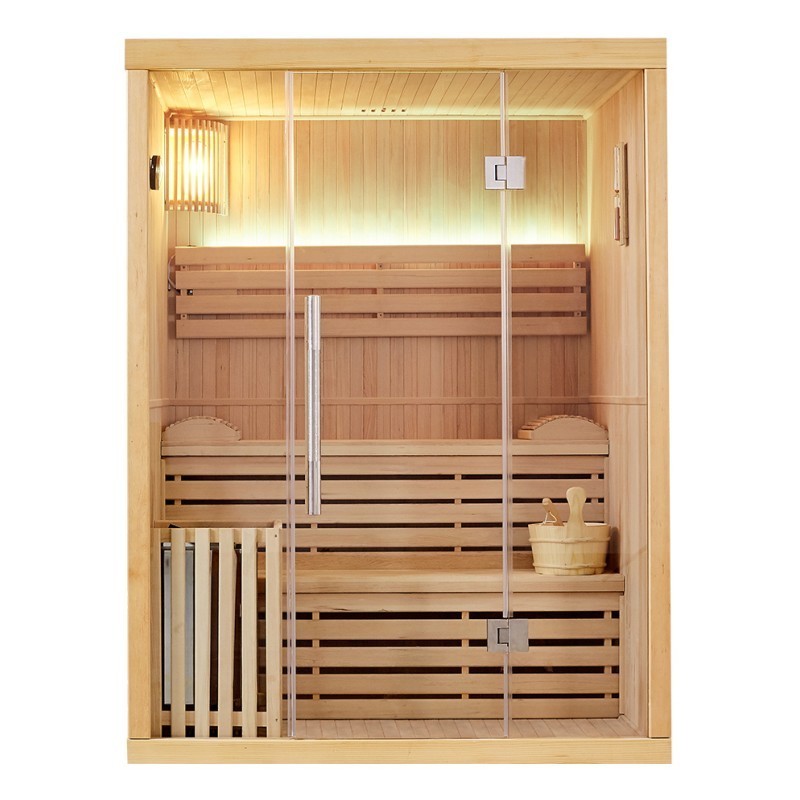 2021 new Finnish saunas with Harvia sauna heater Traditional Style Indoor Wooden Infrared dry steam sauna room portable outdoor