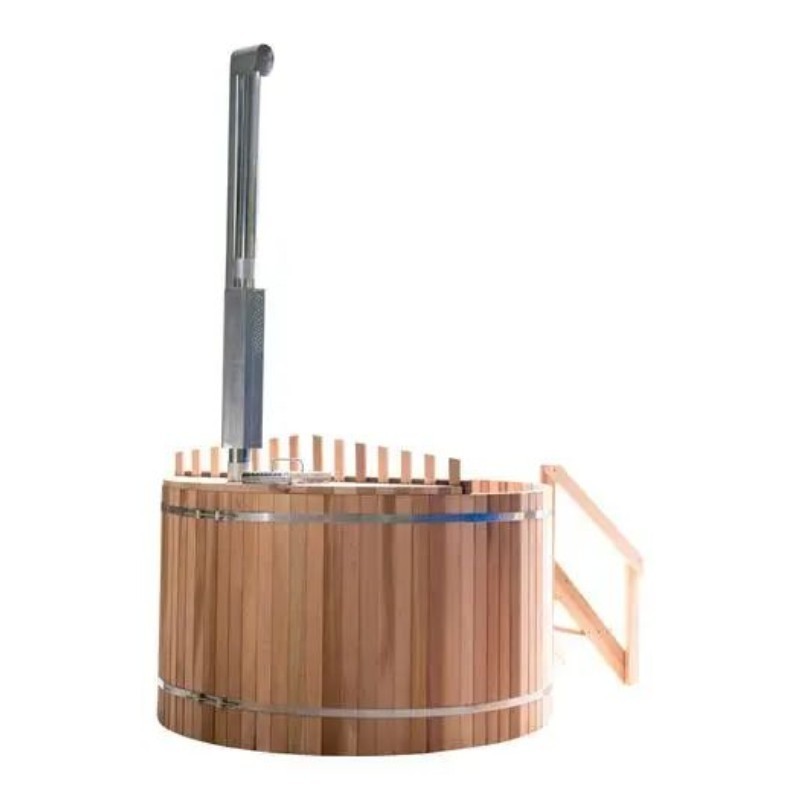 round shape external wood fired burning heater hot tub garden spa outdoor cedar hot tub wood fired hot tub outdoor bathtub