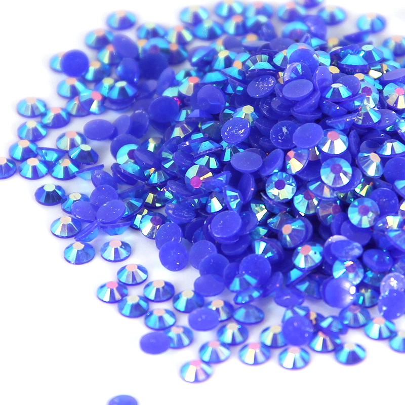 Flat Back 2mm 3mm 4mm 5mm 6mm Resin Rhinestones Glue On Transparent Glass Rhinestones Bulk