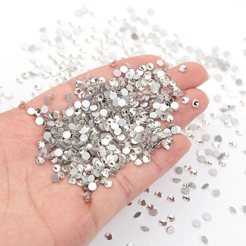 1440pcs Glass Flat Back Rhinestones SS3 SS10 SS16 SS20 For Nails Art Tumblers Crafts Glass Rhinestones SS16