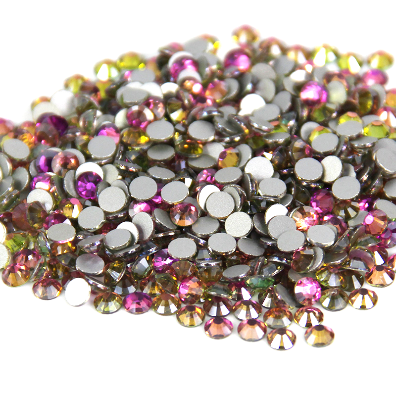 Wholesale SS10 Non Hot Fix Glass Crystal Rainbow High Quality Rhinestones