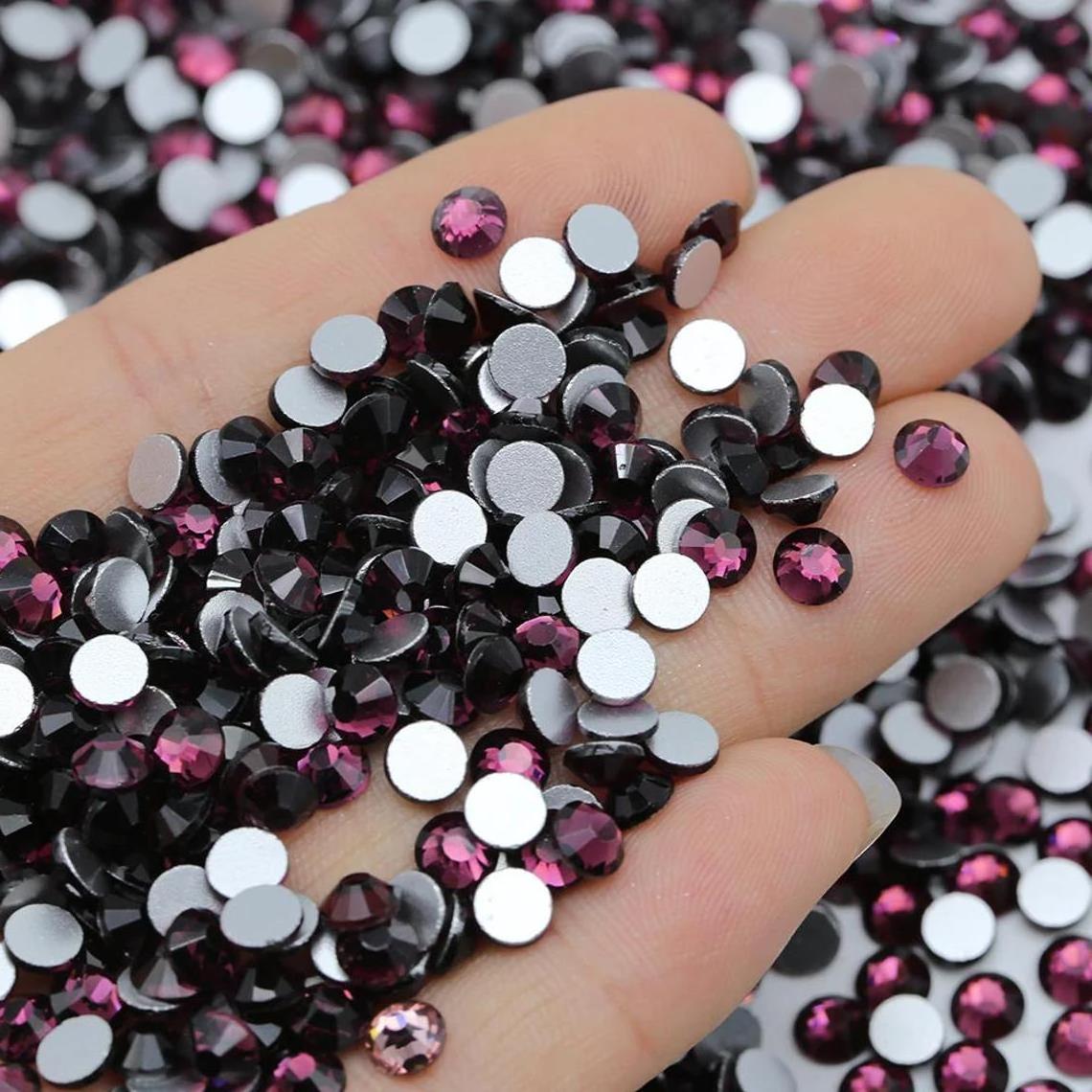 Wholesale SS16 High Quality Flat Back Non Hotfix Diamond Glue On Glass Rhinestones Bulk