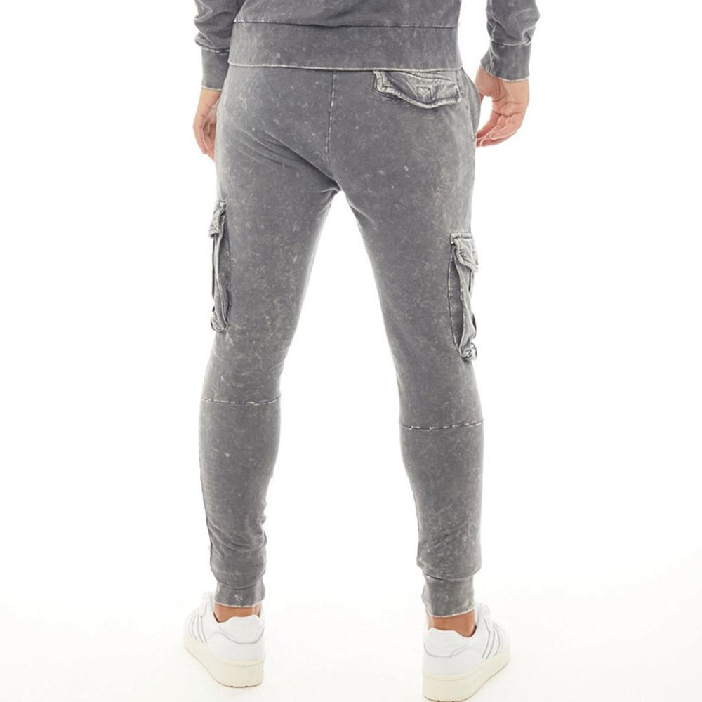 Custom Stacked Joggers Sets Embroidery Patches Acid Wash Tracksuits High Quality Durable Material Acid Wash Tracksuits