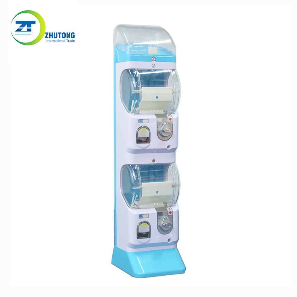 China Zhutong ZT coin operated toy capsule vending machine twisted egg gashapon kid toy vending machine