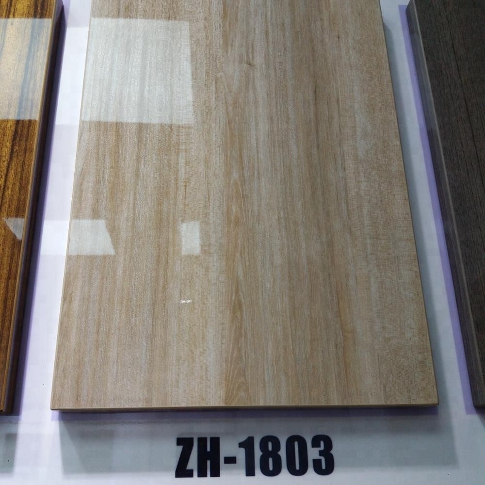 Wood grain veneered mdf board high gloss e0 mdf board