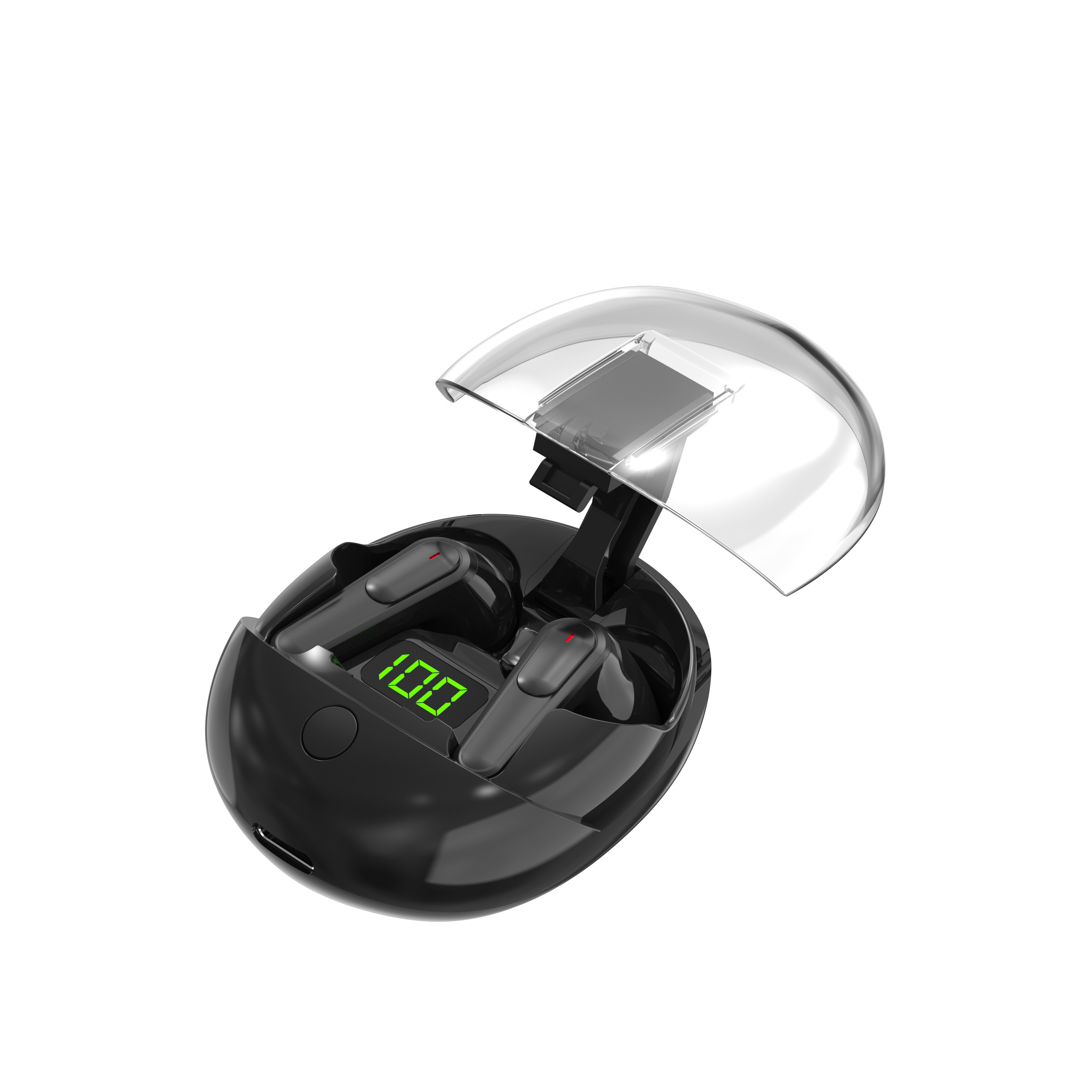 Transparent TWS Earbuds- Pro 5.3 Mini Headphone Auriculares Handfree Sports Earphone True Bluetooth Wireless for Mobile Phone