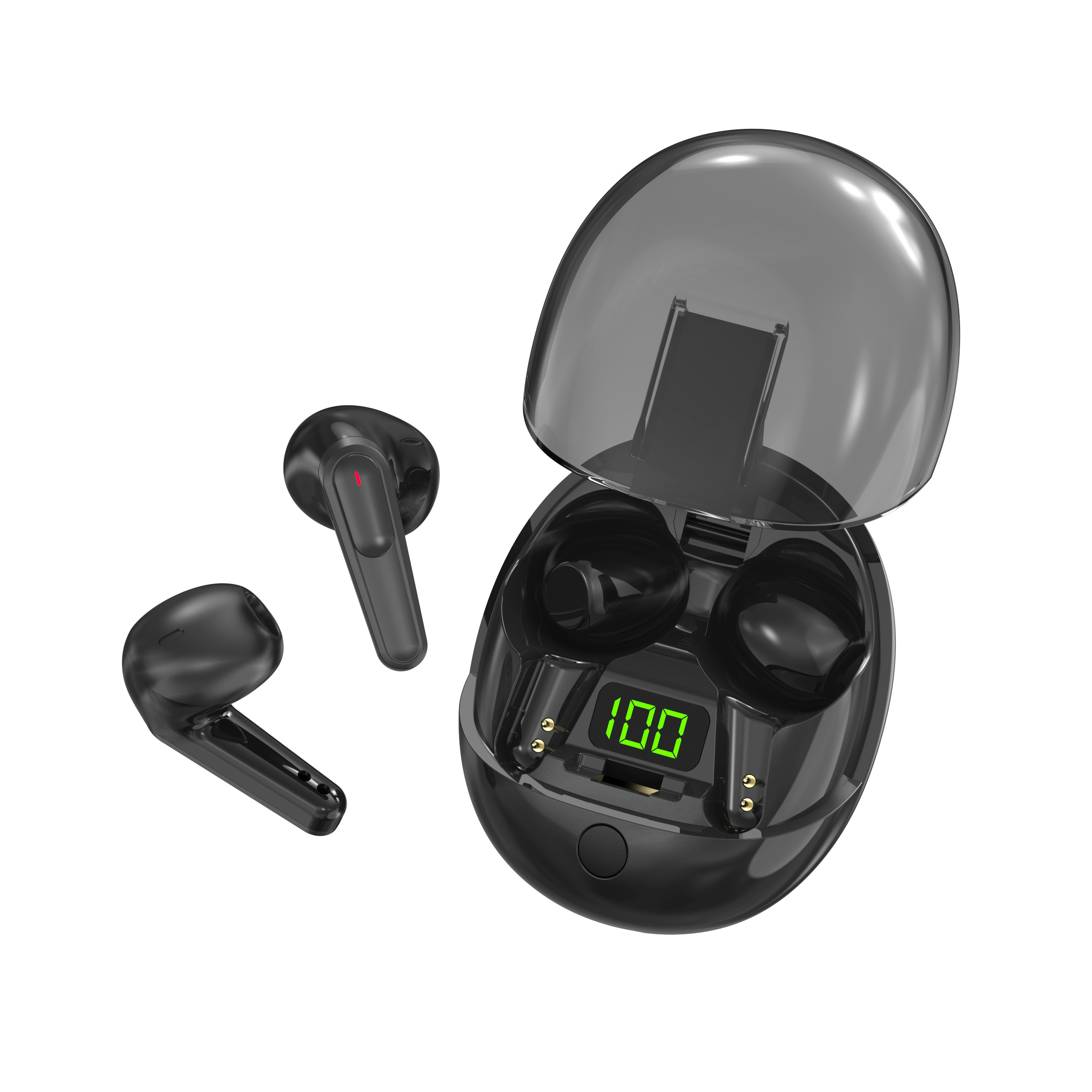 Transparent TWS Earbuds- Pro 5.3 Mini Headphone Auriculares Handfree Sports Earphone True Bluetooth Wireless for Mobile Phone