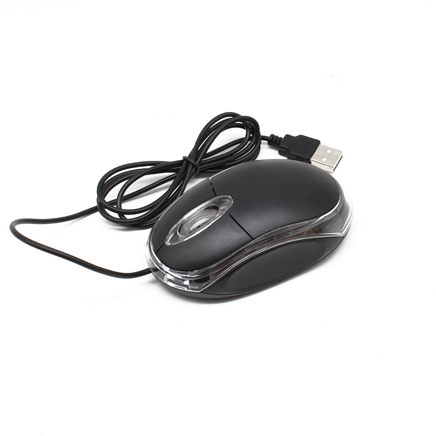 OEM Cheap Price USB Wired Mouse 3keys 1000dpi Optical Mice for PC Laptop Mini Package Small Photoelectric Mouse