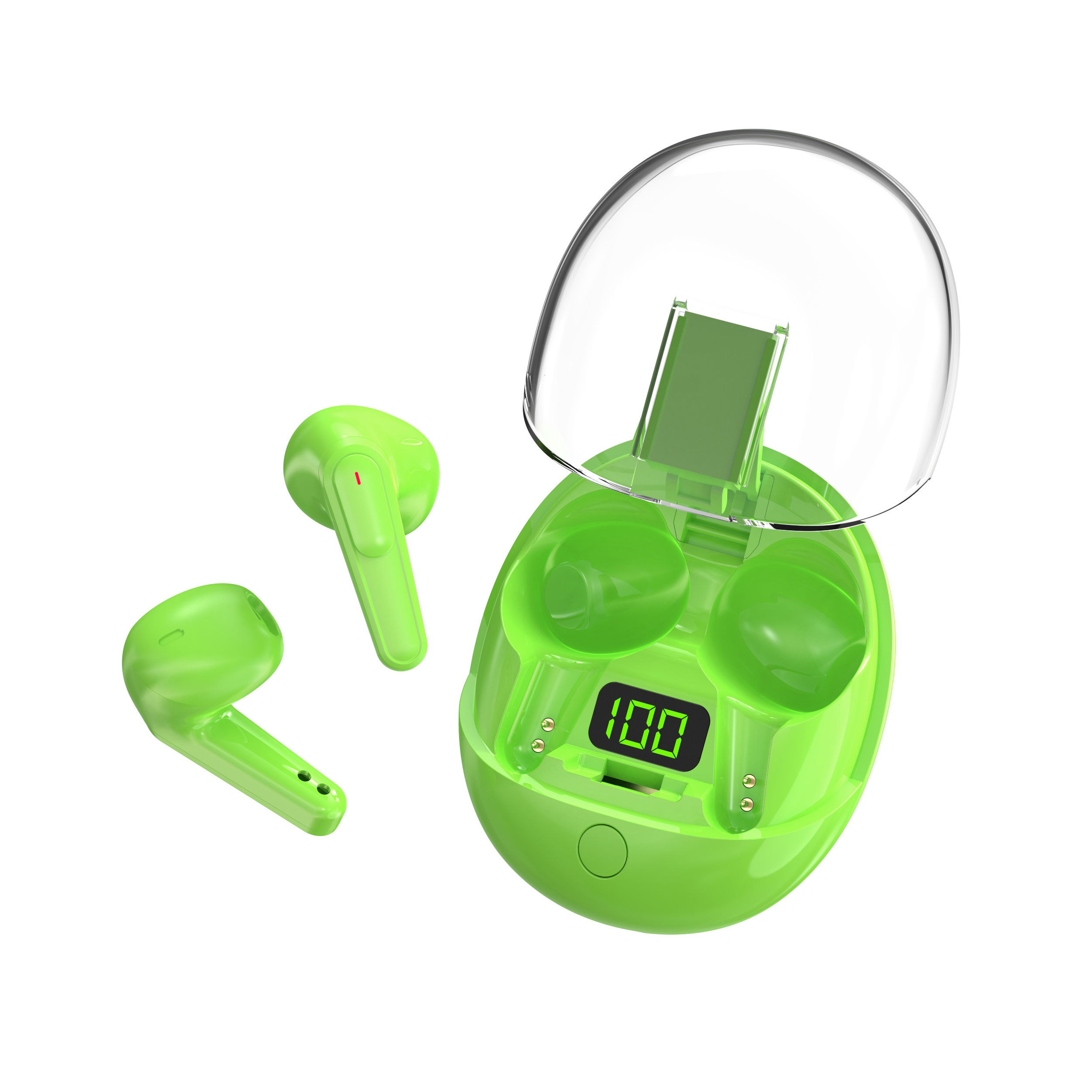 Transparent TWS Earbuds- Pro 5.3 Mini Headphone Auriculares Handfree Sports Earphone True Bluetooth Wireless for Mobile Phone