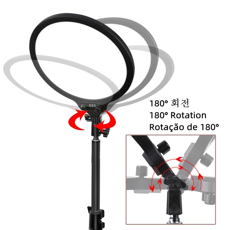 Portable Adjustable Lamp Video Fill Light Photography Fill Professional Led Ring Fill Light 10inch Flash Light