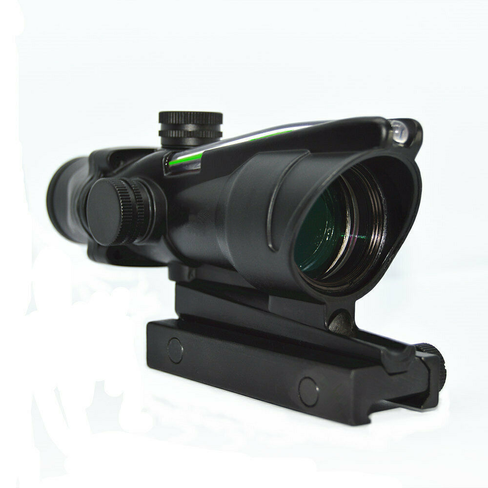 scope ACOG 4X32 Real Fiber Optics Red Green Illuminated Chevron Glass Etched Reticle Optical Sight