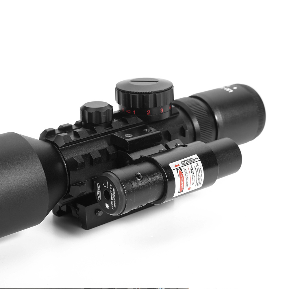 OEM Combo 3-10X40 EG Optics Sight Scope Red Green Illuminated With Red Dot Laser For Outdoor Activities