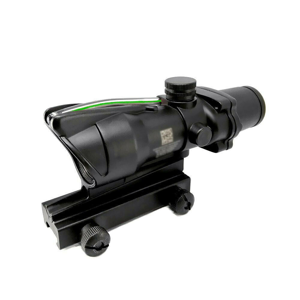 scope ACOG 4X32 Real Fiber Optics Red Green Illuminated Chevron Glass Etched Reticle Optical Sight