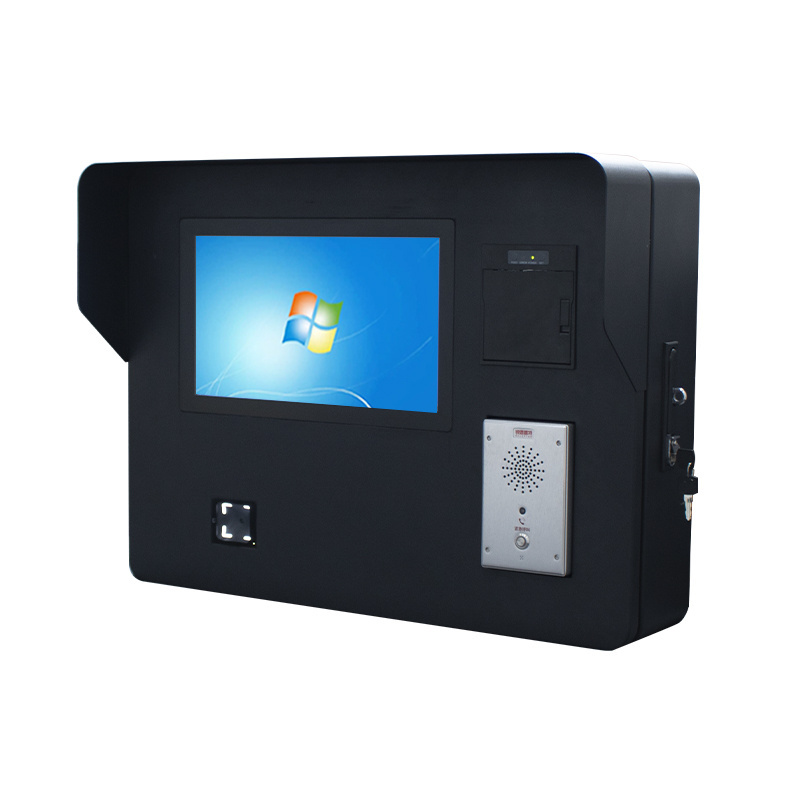 Outdoor Wall mounted self order kiosk cash accept atm payment kiosk machine lcd monitor outdoor Payment Kiosk for Parking Lot