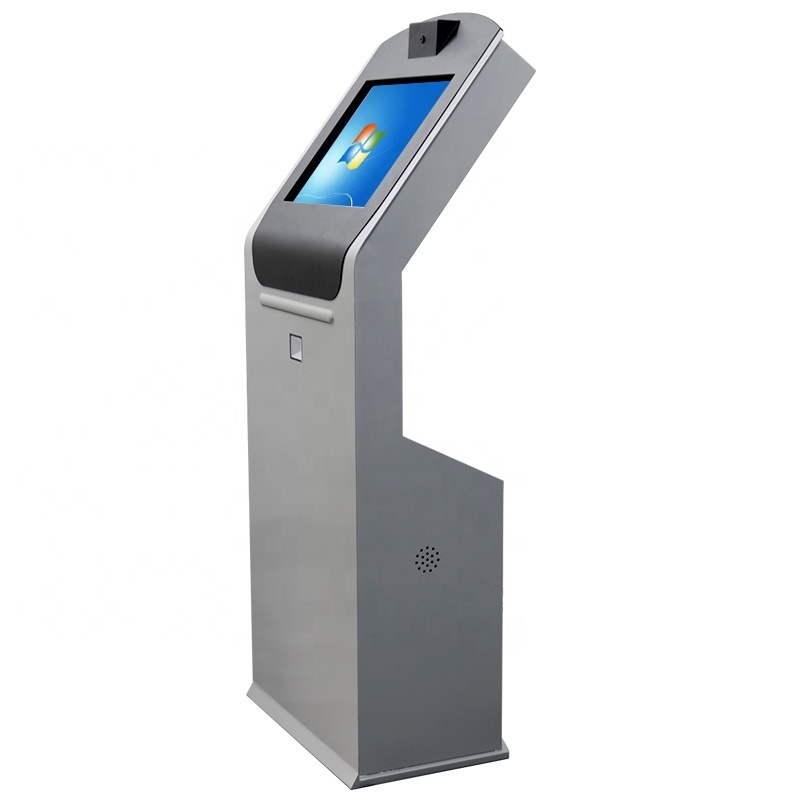 Kiosk hotel check in camera QR scanner queue management touch screen self service kiosk check in kiosk for airport