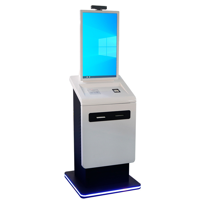 Hotel check in kiosk with touch screen Passport Scanner card reader casino gaming  payment kiosk payment machine