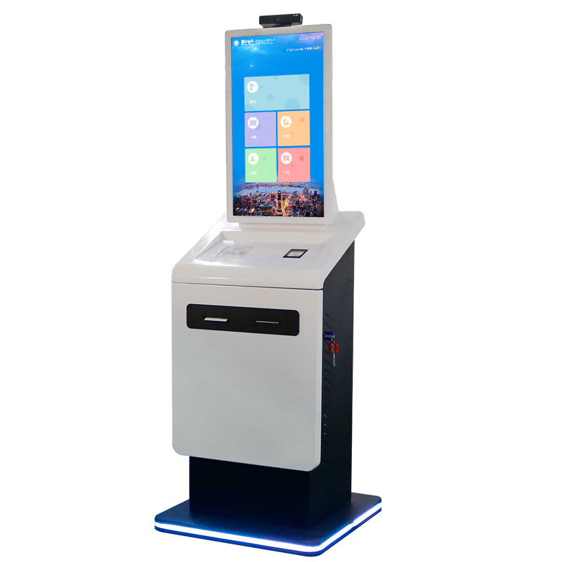 Hotel check in kiosk with touch screen Passport Scanner card reader casino gaming  payment kiosk payment machine