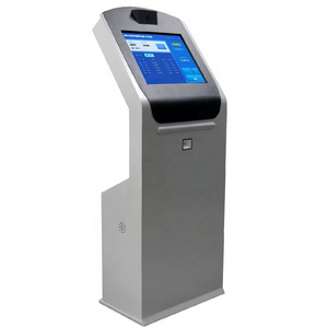 Kiosk hotel check in camera QR scanner queue management touch screen self service kiosk check in kiosk for airport