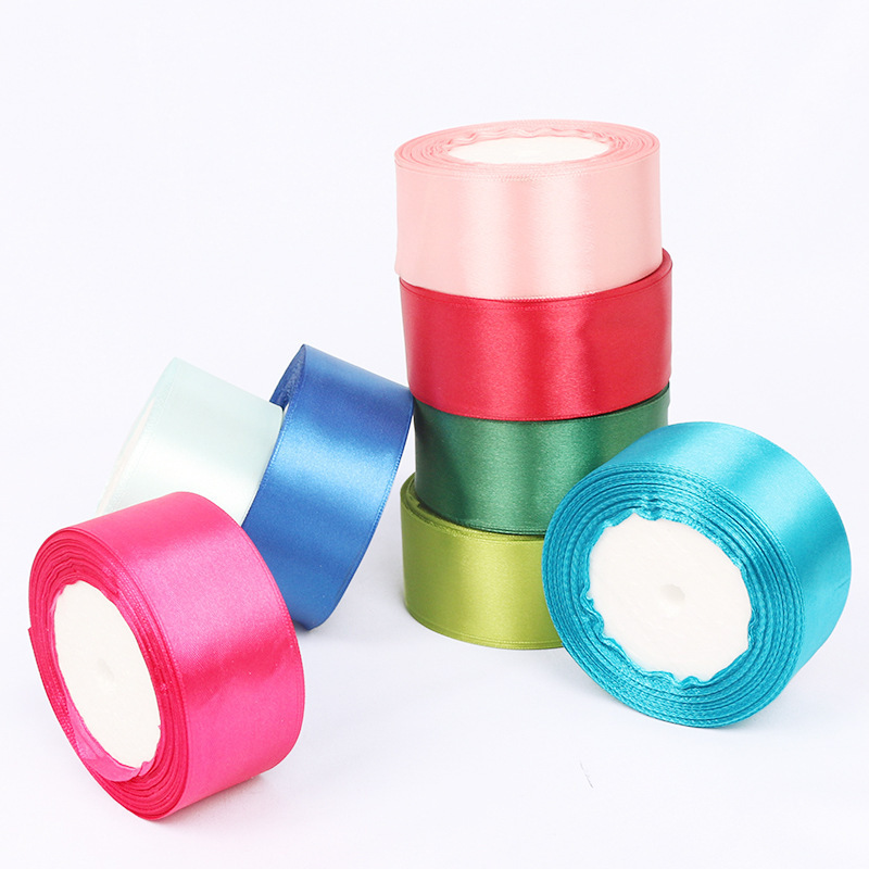 Wholesale Fashion Soft Polyester Korea Fabric Tartan 4cm Wide Ribbons For Flower Gift Packing Decoration