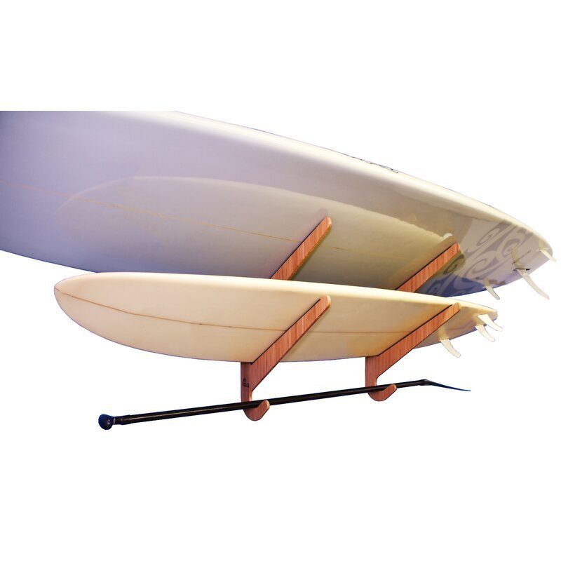 Bamboo 2 Paddleboard Wall Mounted Rack