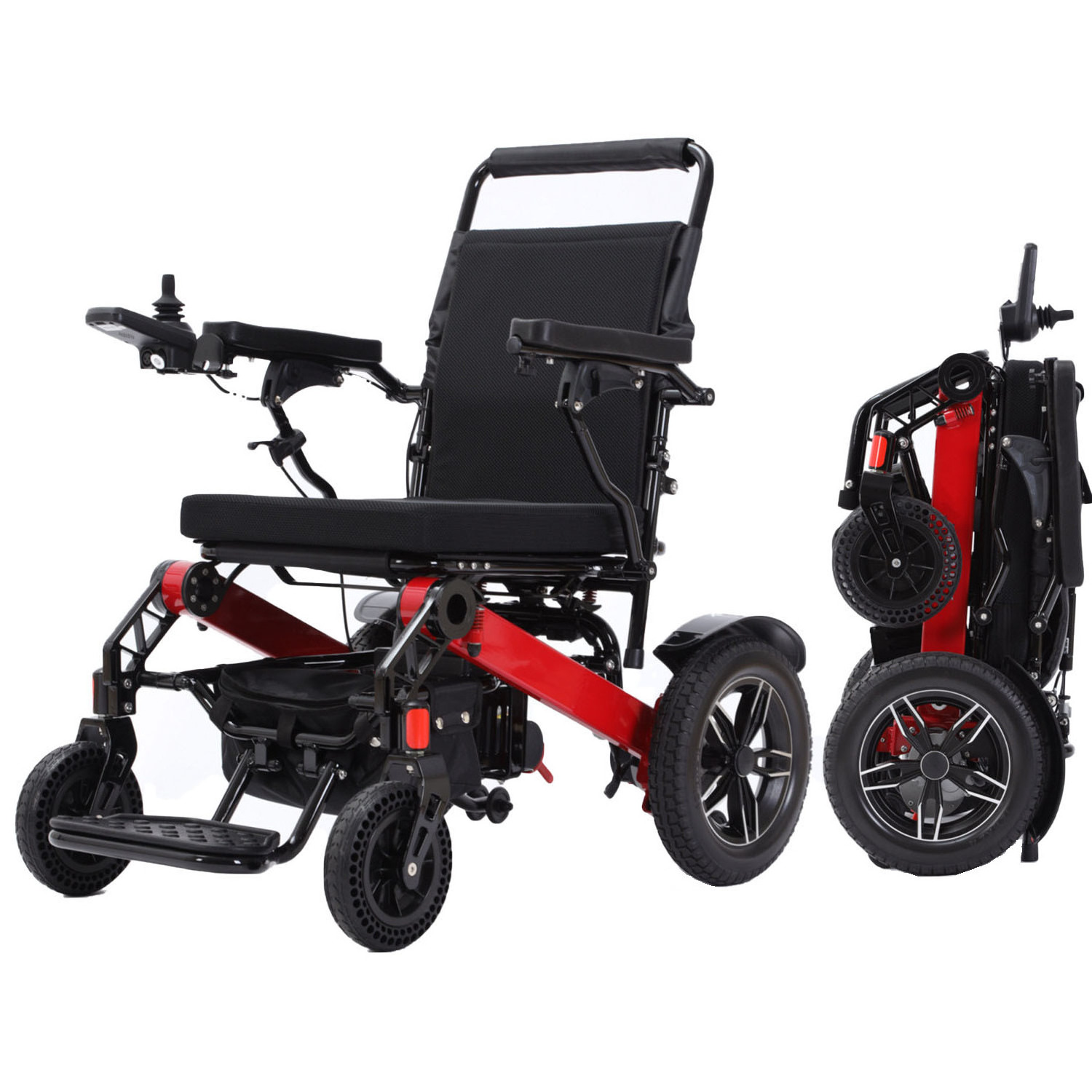 2024 Foldable Electric Wheelchair Airline Approved Portable Motorized Wheel Chair  Lightweight Wheelchair