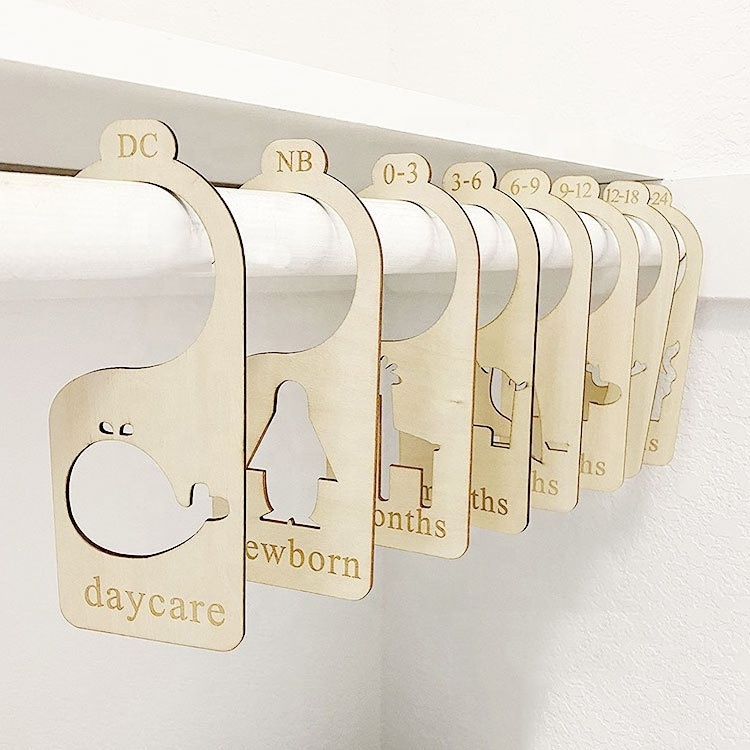 Newborn baby closet organizer dividers toddler organizer Baby Nursery Closet Clothes Organizers Wood Closet Dividers