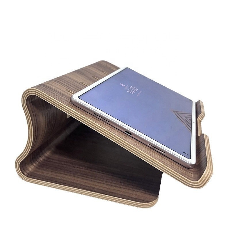 Customizable Wooden Notebook Multi-functional Stand Wooden Portable Laptop Stand Wooden Ipad Display Stand