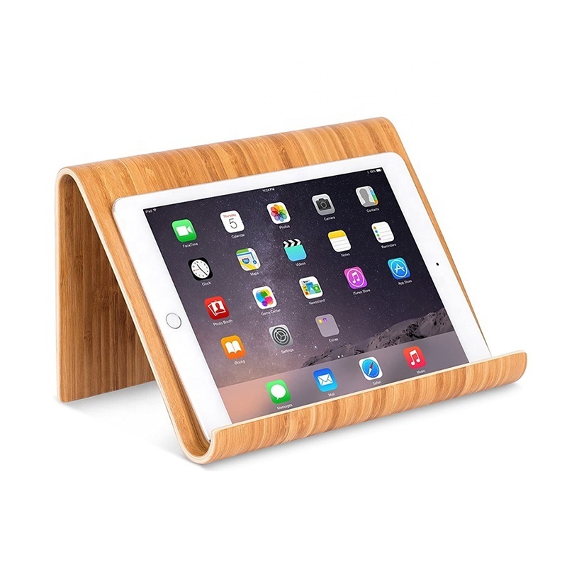 Customizable Wooden Notebook Multi-functional Stand Wooden Portable Laptop Stand Wooden Ipad Display Stand