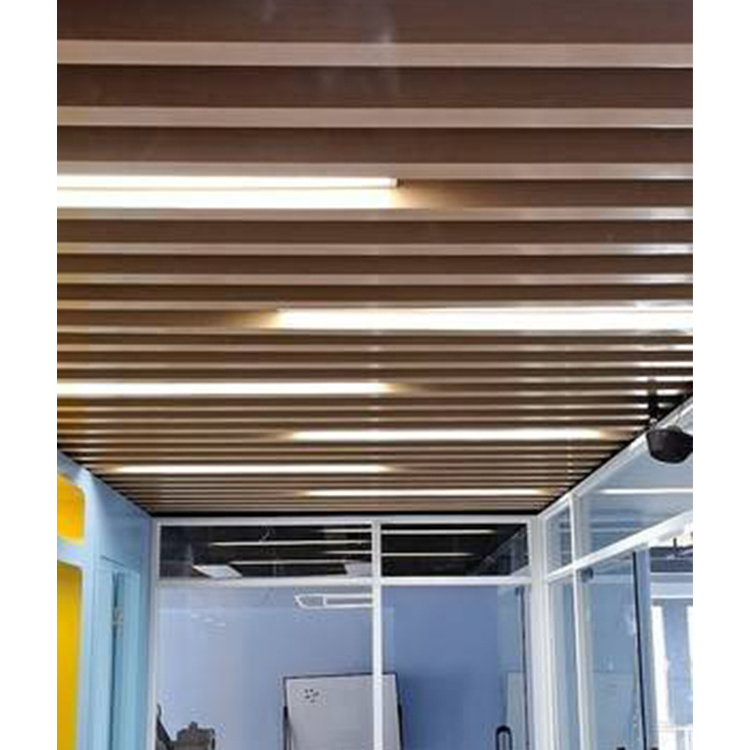 China Cheap Price U Shape Stretch Baffle Ceiling Tiles interior decoration material aluminum ceiling manufacturer