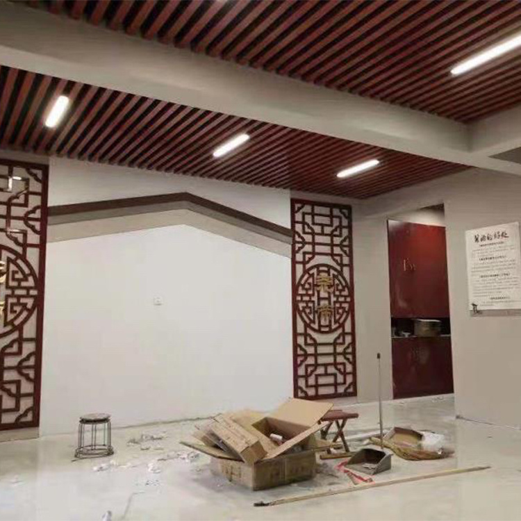 China Cheap Price U Shape Stretch Baffle Ceiling Tiles interior decoration material aluminum ceiling manufacturer