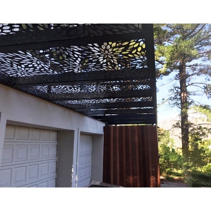 Manufacturer Wholesale Agent Backyard Black Pergola Waterproof Gazebo Garden  Aluminum Pergola