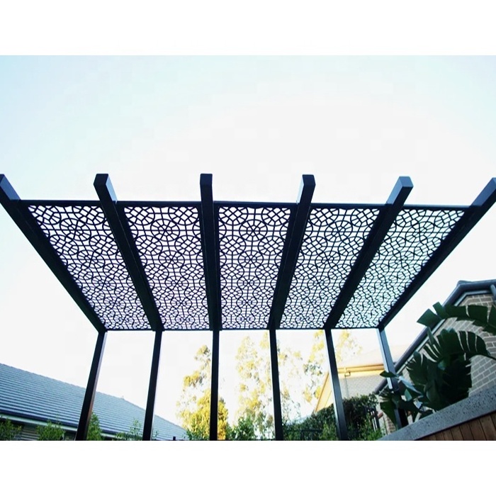 Customized Metal Decorative Outdoor Gazebo Waterproof Garden Pergola Grey Garden Shed