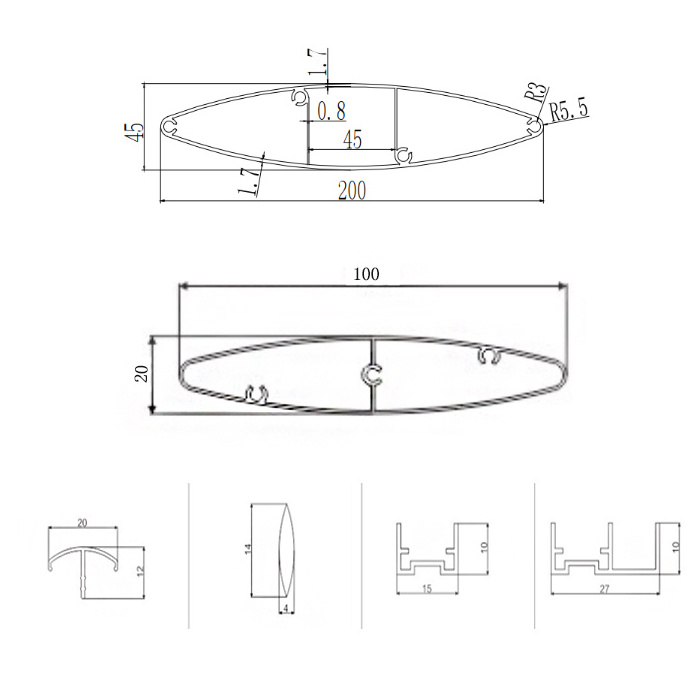 Skyscraper Windproof Exterior Aluminum Oval Tube Vertical Louvers Aluminum Decorative Profiles commercial Louver Wall Panel