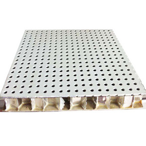 Acoustic Perforation Honeycomb Aluminum Panel Suspended Ceiling Interior Office Indoor Cladding Panels