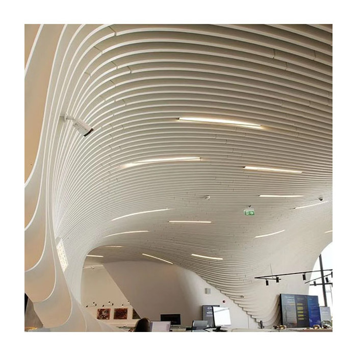 Low Cost Rectangular Aluminum Metal Material U-shaped Tube False Ceiling Panels