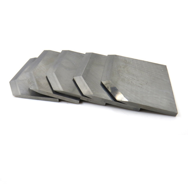 stainless steel fiber rubber cutting tungsten carbide machine cutter square cemented carbide nut cutting blade