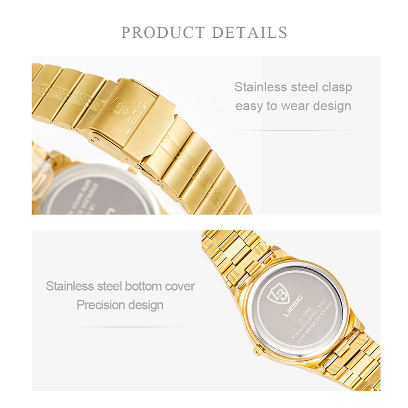 Promotional Minimalist Watches Gold Stainless Steel Bracelet Watch Slim European Style Girls Ladies Quartz Wristwatch For Women