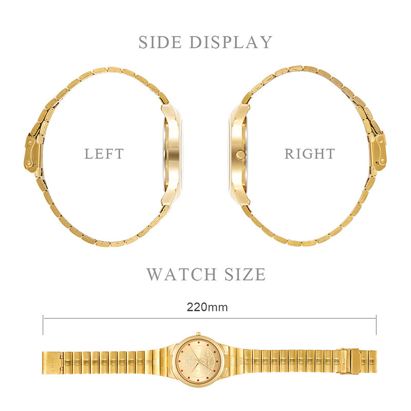 Promotional Minimalist Watches Gold Stainless Steel Bracelet Watch Slim European Style Girls Ladies Quartz Wristwatch For Women