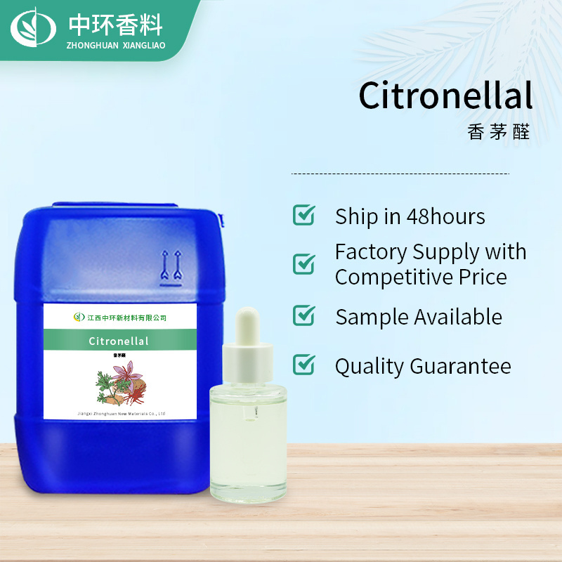 100% Pure citronellal , CAS No 106-23-0, citronellal in Flavor&Fragrance